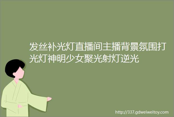 发丝补光灯直播间主播背景氛围打光灯神明少女聚光射灯逆光